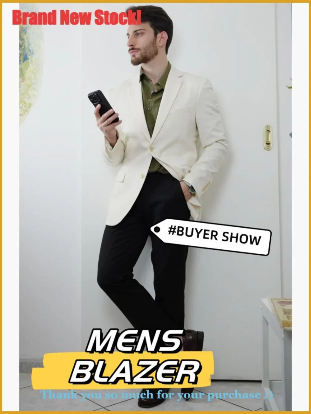Lightweight Knit Sport Coat Slim Fit Blazer Two Button Casual